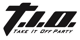 T.I.O. TAKE IT OFF PARTY logo