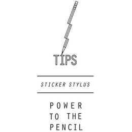 TIPS STICKER STYLUS POWER TO THE PENCIL logo