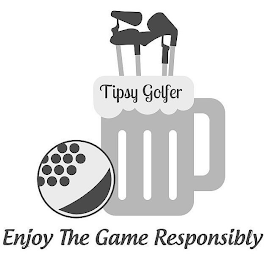 TIPSY GOLFER ENJOY THE GAME RESPONSIBLY logo