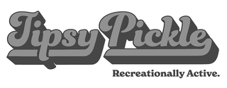 TIPSY PICKLE RECREATIONALLY ACTIVE. logo