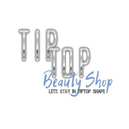 TIPTOP BEAUTY SHOP LETS STAY IN TIPTOP SHAPE logo
