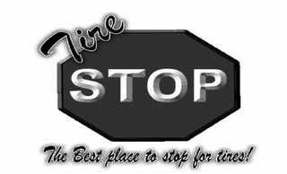 TIRE STOP THE BEST PLACE TO STOP FOR TIRES! logo