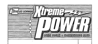 TIRES LES SCHWAB XTREME POWER BUILT TOUGH MAINTENANCE FREE logo
