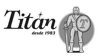 TITAN DESDE 1983 T logo