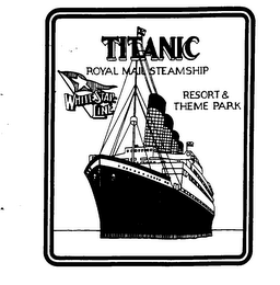 TITANIC ROYAL MAIL STEAMSHIP WHITE STARLINE RESORT & THEME PARK logo