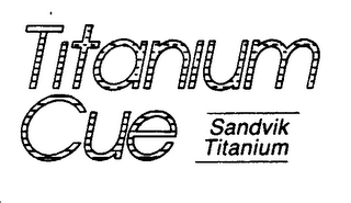 TITANIUM CUE SANDVIK TITANIUM logo