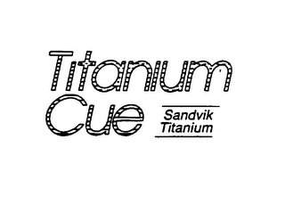 TITANIUM CUE SANDVIK TITANIUM logo