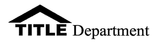 TITLE DEPARTMENT logo
