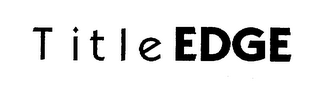 TITLE EDGE logo
