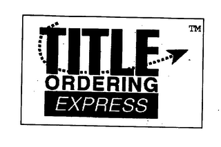 TITLE ORDERING EXPRESS logo