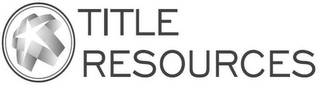 TITLE RESOURCES logo