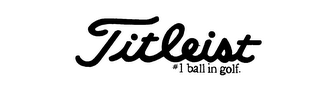 TITLEIST #1 BALL IN GOLF. logo