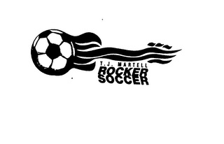 T.J. MARTELL ROCKER SOCCER logo