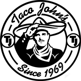 TJ TACO JOHN'S TJ SINCE 1969 logo