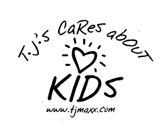 T.J.'S CARES ABOUT KIDS WWW.TJMAXX.COM logo