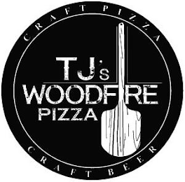 TJ'S WOODFIRE PIZZA CRAFT PIZZA CRAFT BEER logo
