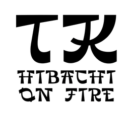 TK HIBACHI ON FIRE logo