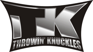TK THROWIN' KNUCKLES logo