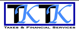 TK TK TAXES & FINANCIAL SERVICES logo