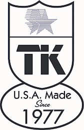TK U.S.A. MADE SINCE 1977 logo