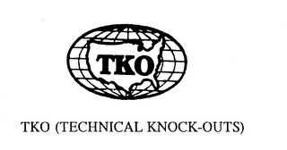 TKO TKO (TECHNICAL KNOCK-OUTS) logo