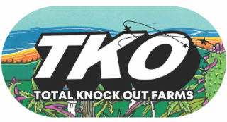 TKO TOTAL KNOCK OUT FARMS logo