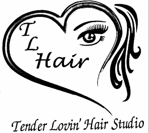 TL HAIR TENDER LOVIN' HAIR STUDIO logo
