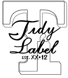 TL TIDY LABEL EST. XX·12 logo