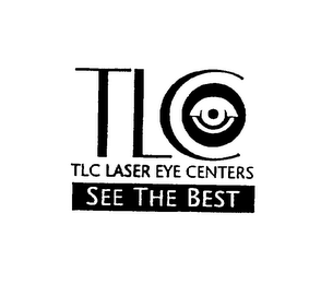 TLC TLC LASER EYE CENTERS SEE THE BEST logo