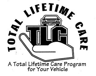 TLC TOTAL LIFETIME CARE A TOTAL LIFETIME CARE PROGRAM FOR YOUR VEHICLE logo
