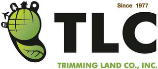 TLC TRIMMING LAND CO., INC. SINCE 1977 logo