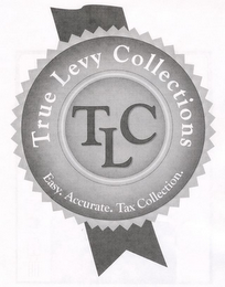 TLC TRUE LEVY COLLECTIONS EASY. ACCURATE. TAX COLLECTION. logo