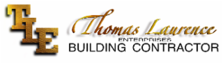 TLE THOMAS LAURENCE ENTERPRISES BUILDING CONTRACTOR logo