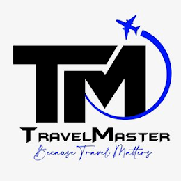 TM TRAVELMASTER BECAUSE TRAVEL MATTERS logo