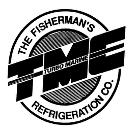 TMC THE FISHERMAN'S REFRIGERATION CO. TURBO MARINE logo