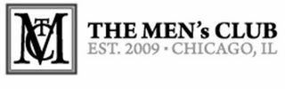 TMC THE MEN'S CLUB EST. 2009 · CHICAGO, IL logo