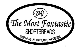 TMF THE MOST FANTASTIC SHORTBREADS HANDMADE IN HARTLAND, WISCONSIN logo