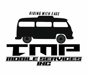 TMP MOBILE SERVICES INC RIDING WITH EASE logo