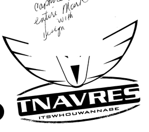 TNAVRES ITSWHOUWANNABE logo