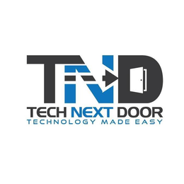 TND TECH NEXT DOOR TECHNOLOGY MADE EASY logo
