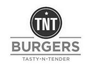 TNT BURGERS TASTY · N · TENDER logo