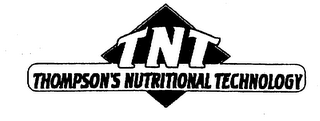 TNT THOMPSON'S NUTRITIONAL TECHNOLOGY logo