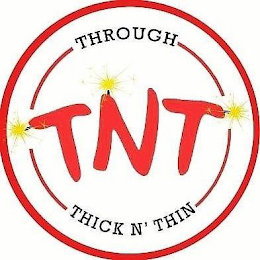 TNT THROUGH THICK N' THIN logo
