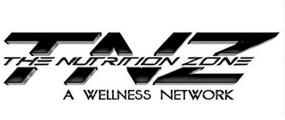 TNZ THE NUTRITION ZONE A WELLNESS NETWORK logo
