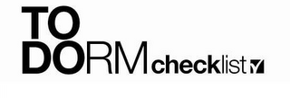 TO DORM CHECKLIST logo