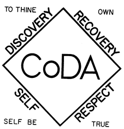 TO THINE OWN DISCOVERY RECOVERY CODA SELF RESPECT SELF BE TRUE logo
