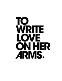 TO WRITE LOVE ON HER ARMS logo
