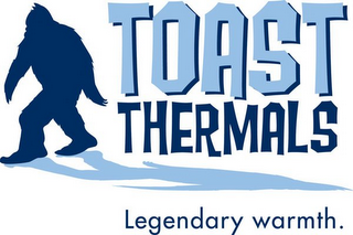 TOAST THERMALS LEGENDARY WARMTH. logo