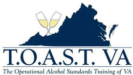 T.O.A.S.T. VA THE OPERATIONAL ALCOHOL STANDARDS TRAINING OF VA logo