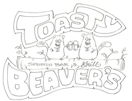 TOASTY BEAVER'S SPORTS BAR & GRILL logo